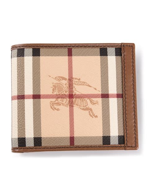 burberry mens haymarket wallet brown|Burberry haymarket wallet men's.